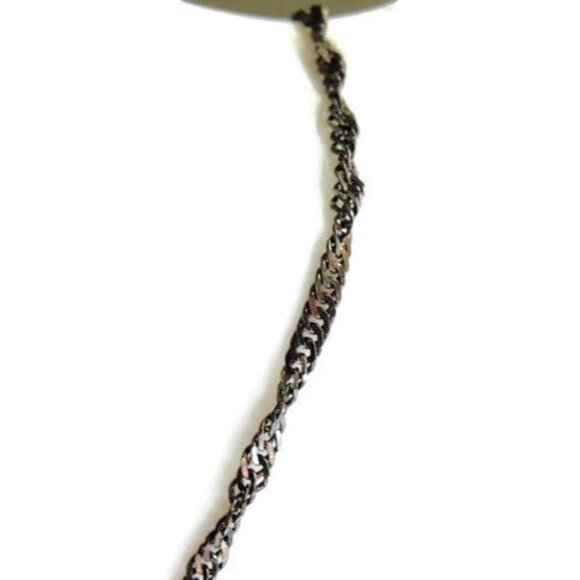 6.75" Sterling Silver Vintage Bracelet Patina Grams 1.64 Twist Italy 925 ALFI - Picture 2 of 6